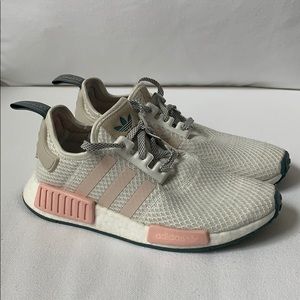 Adidas NMD_R1 white/talc/icey pink, size 8.5